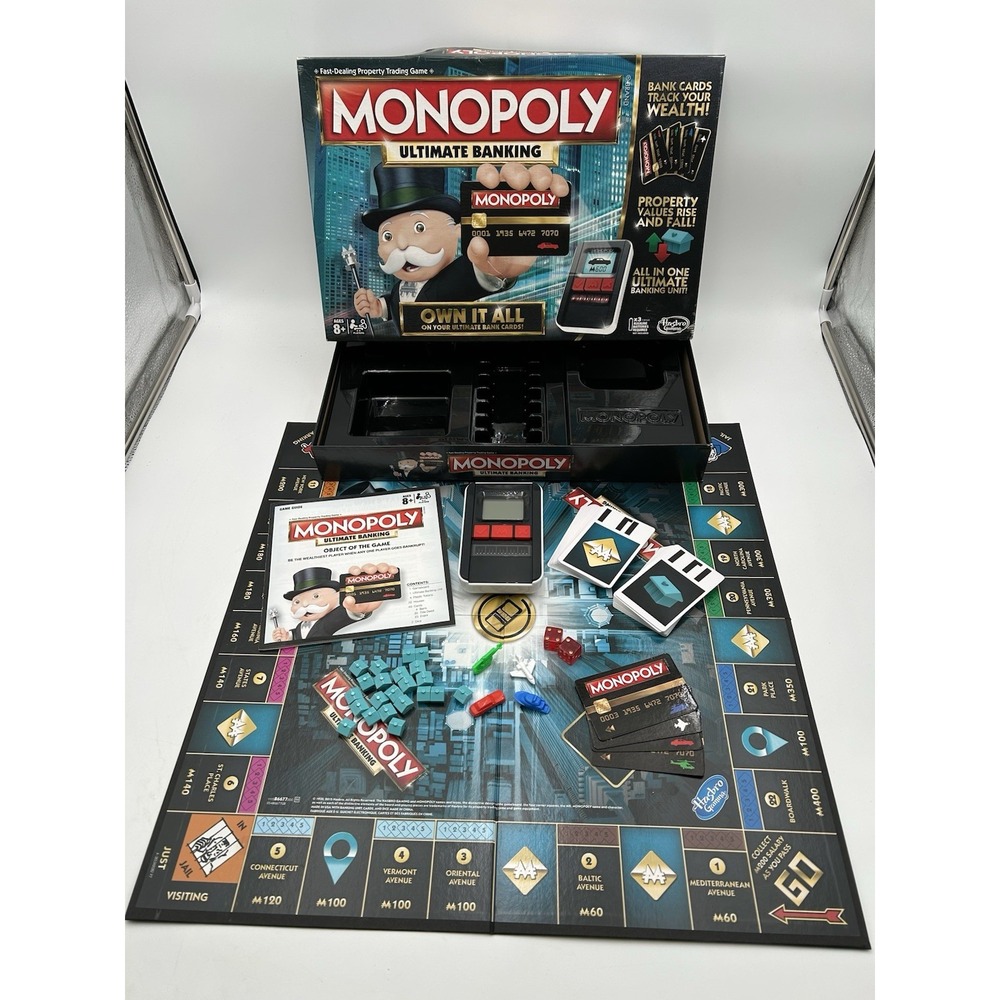 Monopoly Ultimate Banking Complete Unit Works Hasbro 2016 Electronic Finance - Picture 1 of 14